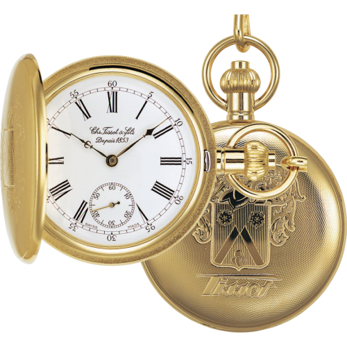 Tissot Tissot Savonnette Mechanical Brass / Yellow Gold / White